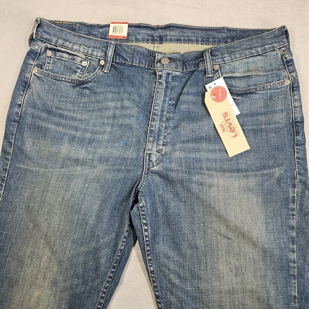 Levis‎ 514 Jeans Mens 42x30* Straight Leg Regular Fit Stretch Whiskering